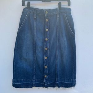 Denim pencil skirt